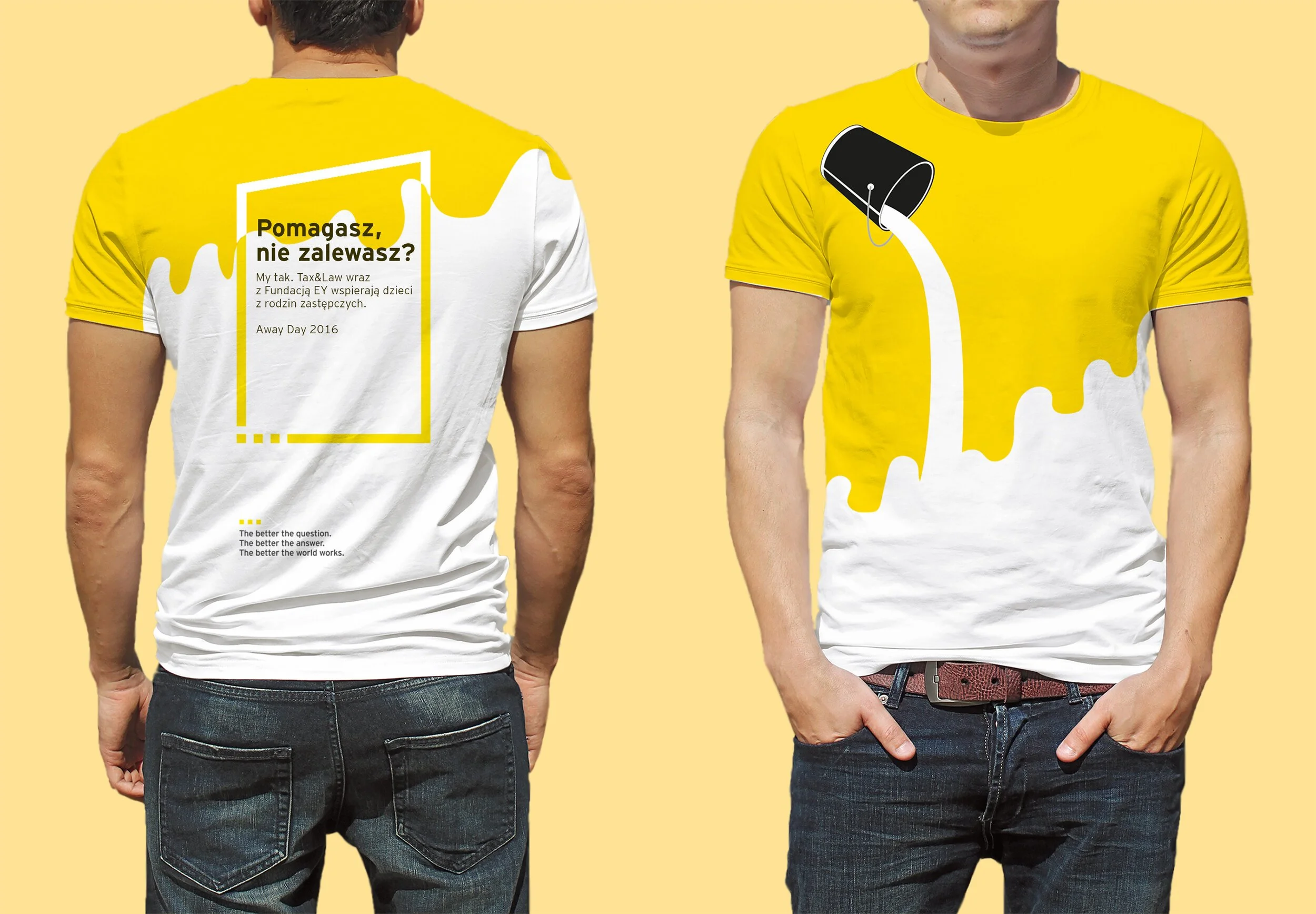 TAX Away Day t-shirt design — paint bucket